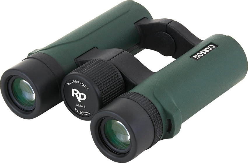 Carson 8x26 Open Bridge Binocular, Green,