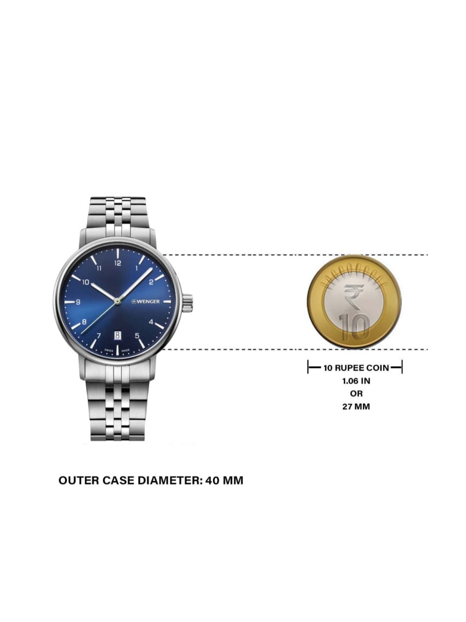 Wenger Swiss Made 01.1731.121 Urban Classic Analog Watch for Men