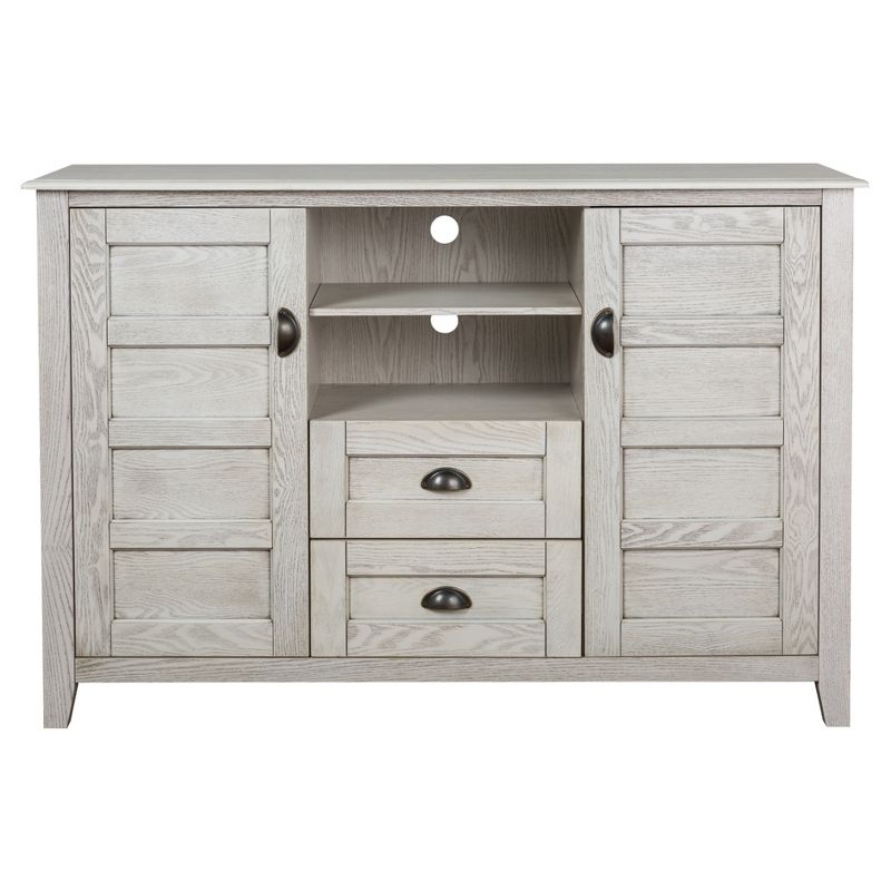 Rustic Chic Console TV Stand for TVs up to 58" White Wash  - Saracina Home
