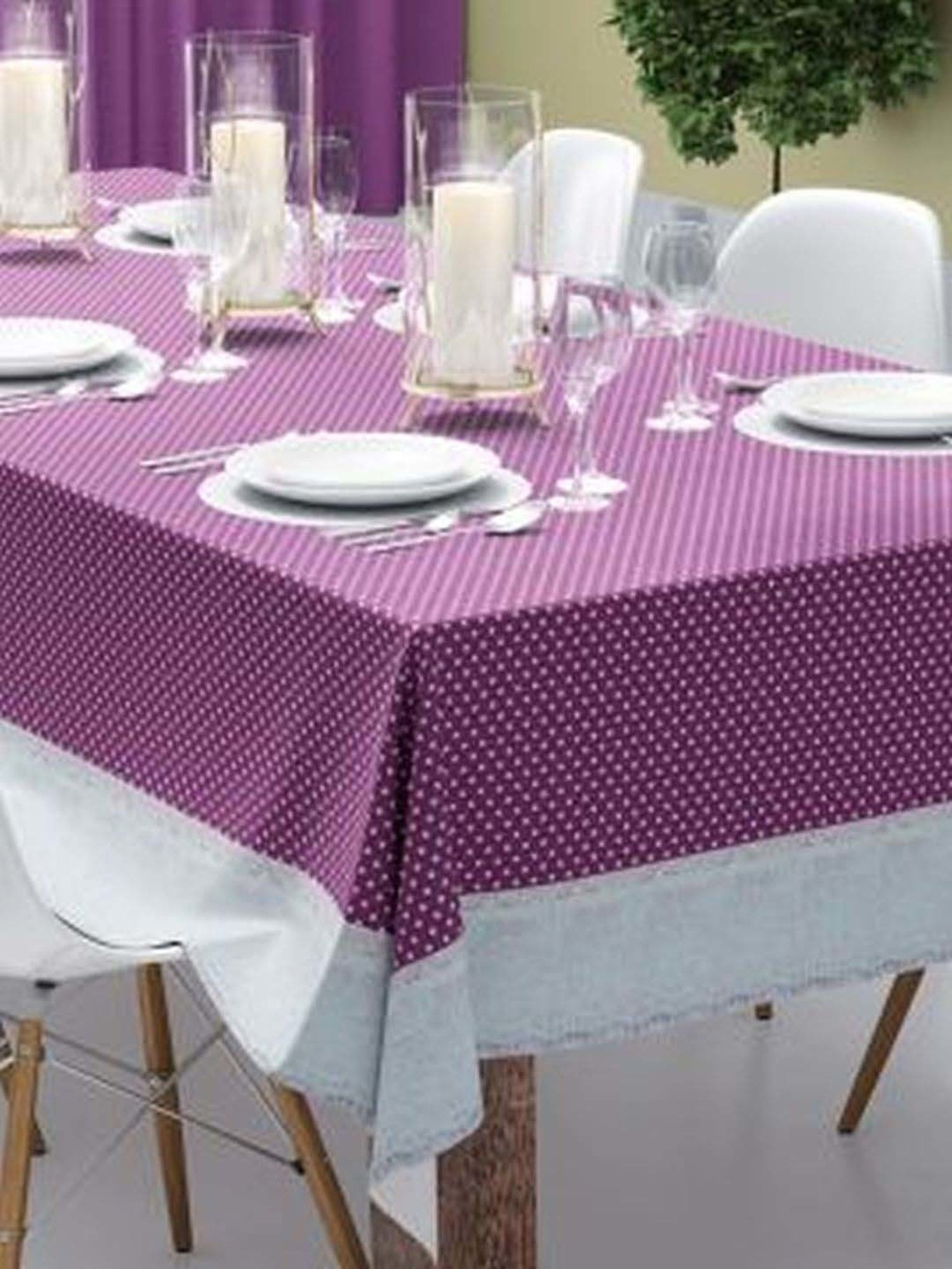 Romee Beige Cotton Checks Table Linen Sets