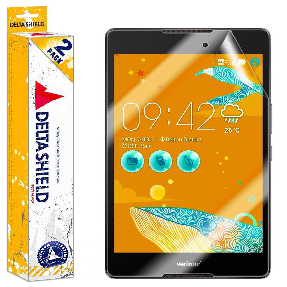 DeltaShield Screen Protector for Asus ZenPad Z8 (2-Pack) BodyArmor Anti-Bubble Military-Grade Clear TPU Film
