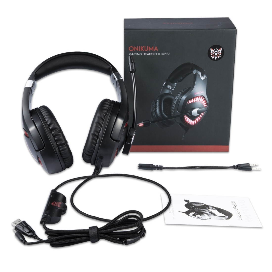 ONIKUMA K1 PRO Stereo Surround Gaming Headphone with Microphone & LED Lights