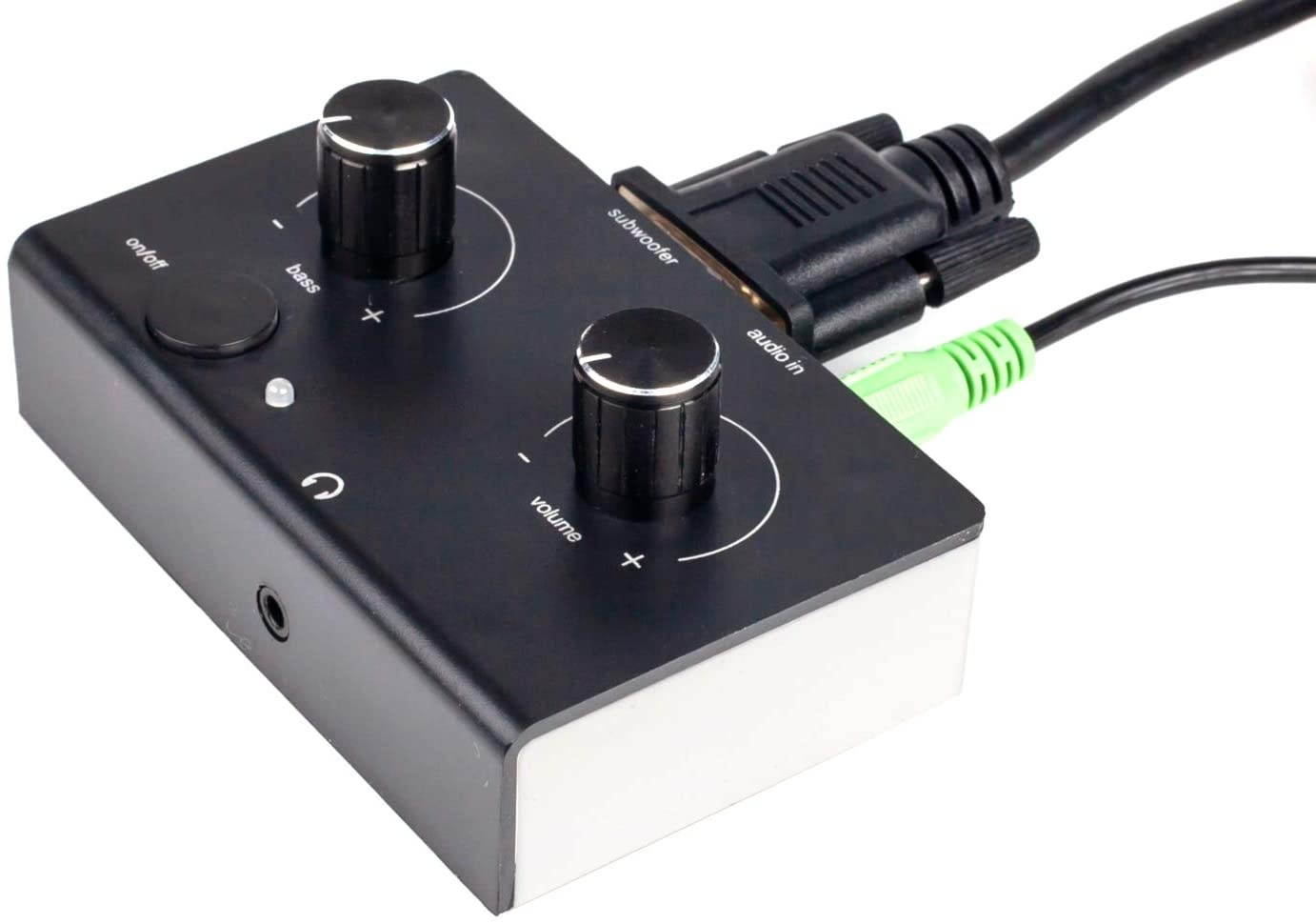 SummitLink Replacement Control Pod Black Over White for Logitech Z-2300 Computer Speakers B/W