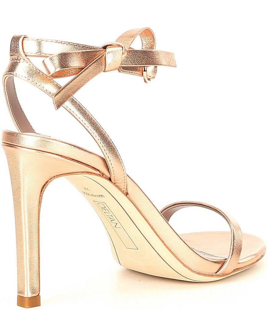 Deltan Miranda Ankle Bow Detail Dress Sandals