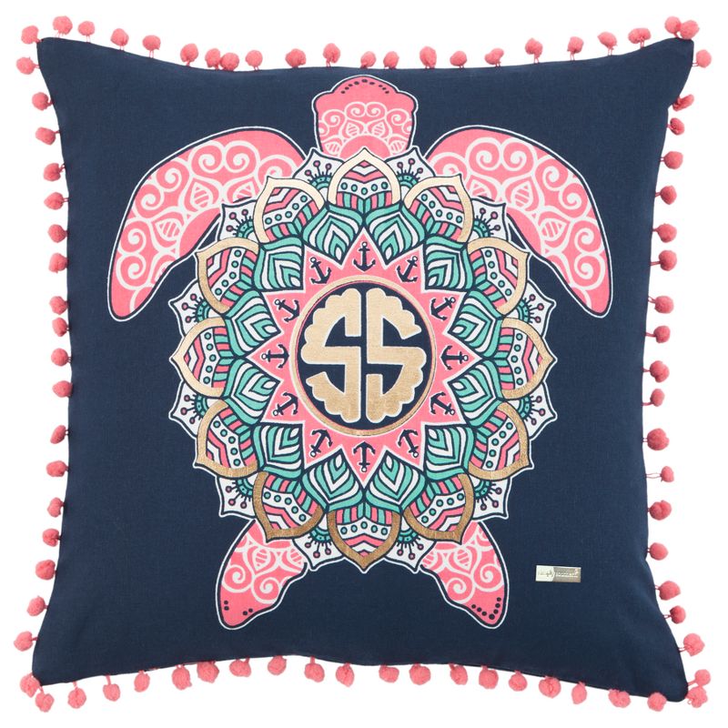 Simply Southern Animal Print Throw Pillow Blue - Rizzy Home