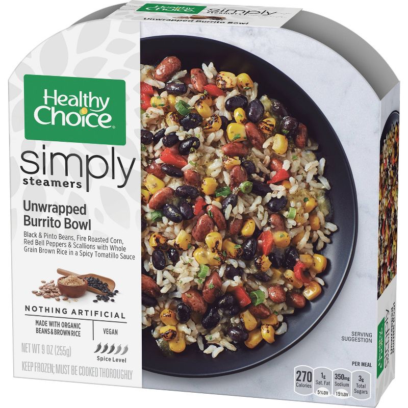 Healthy Choice Simply Organic Frozen Unwrapped Burrito Bowl - 9.25oz