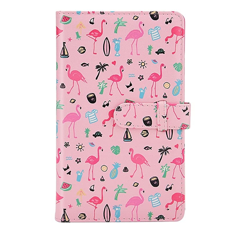 Wallet PU Leather Photo Album Compatible with Fujifilm Instax Mini 11 9 8 90 26 7s Instant Camera Film Polaroid Snap Zip Z2300 PIC300 Film Pink