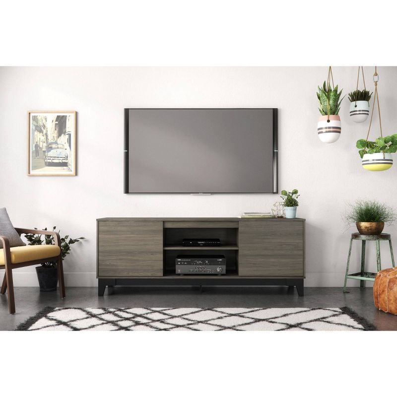 Rhapsody TV Stand for TVs up to 72" Black - Nexera