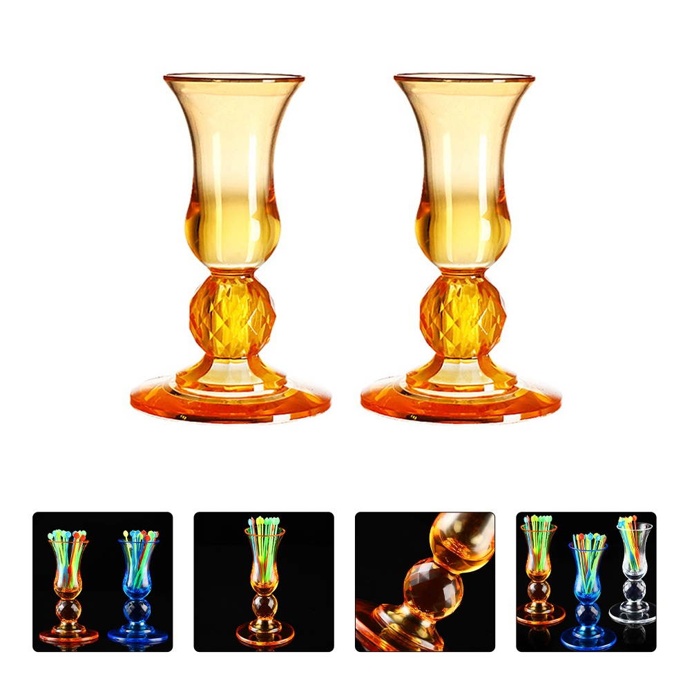 2 Pcs Durable Portable Practical Fruit Forks Container Fruit Fork Holder for Bar