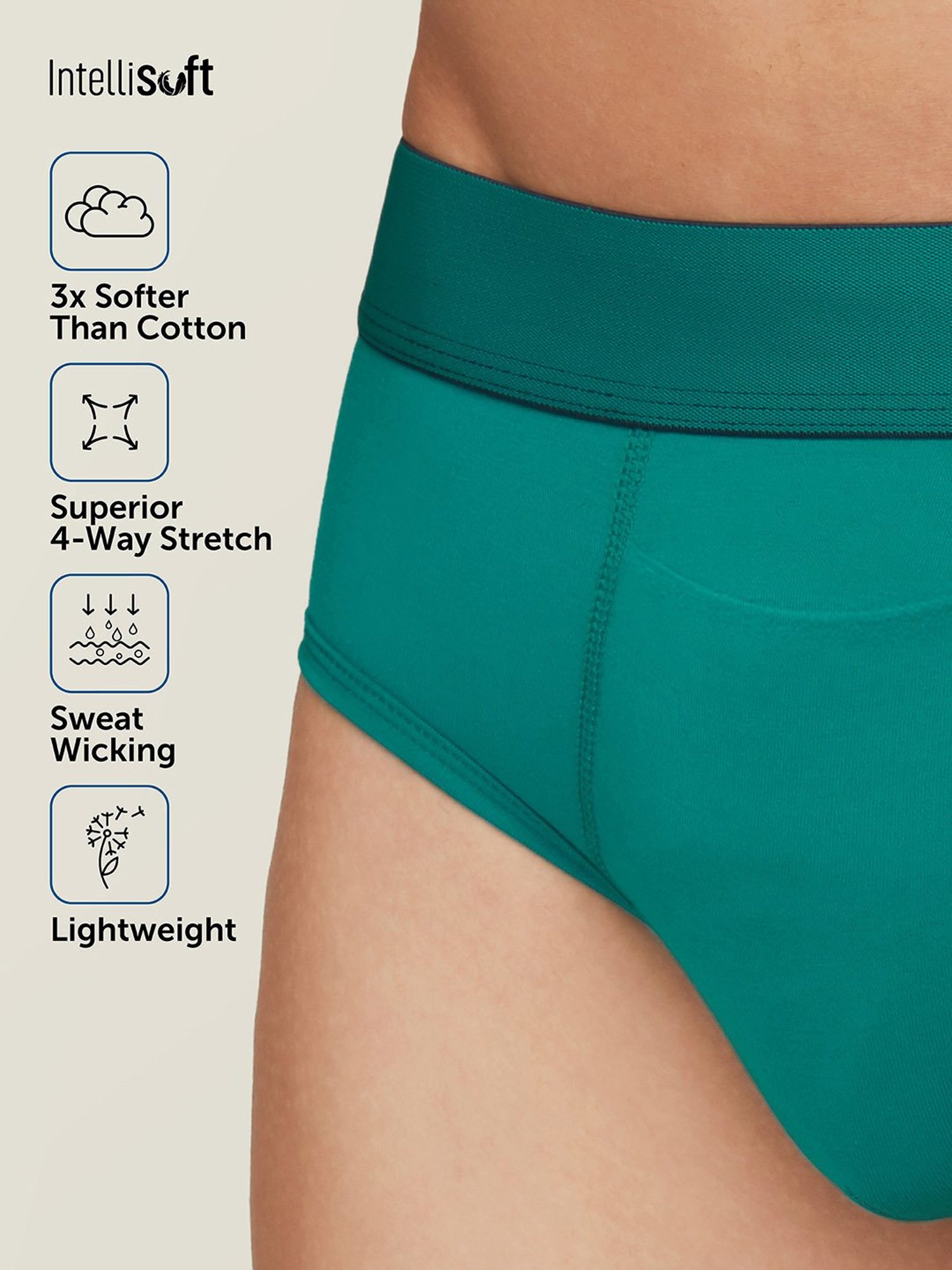 XYXX Multicolor Micro Modal Briefs - Pack of 3