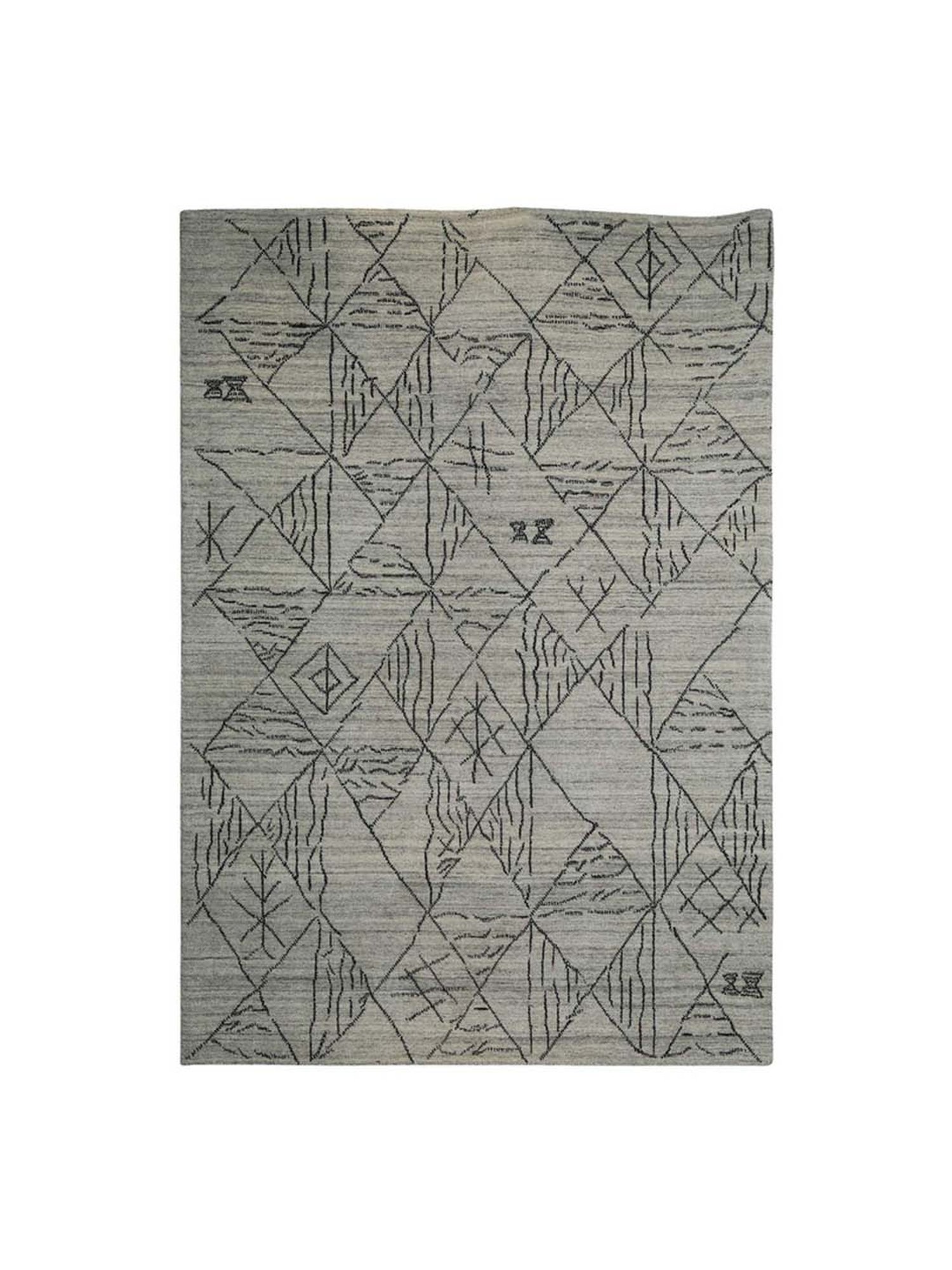 Pequra Grey Wool XL Carpet - Set of 1