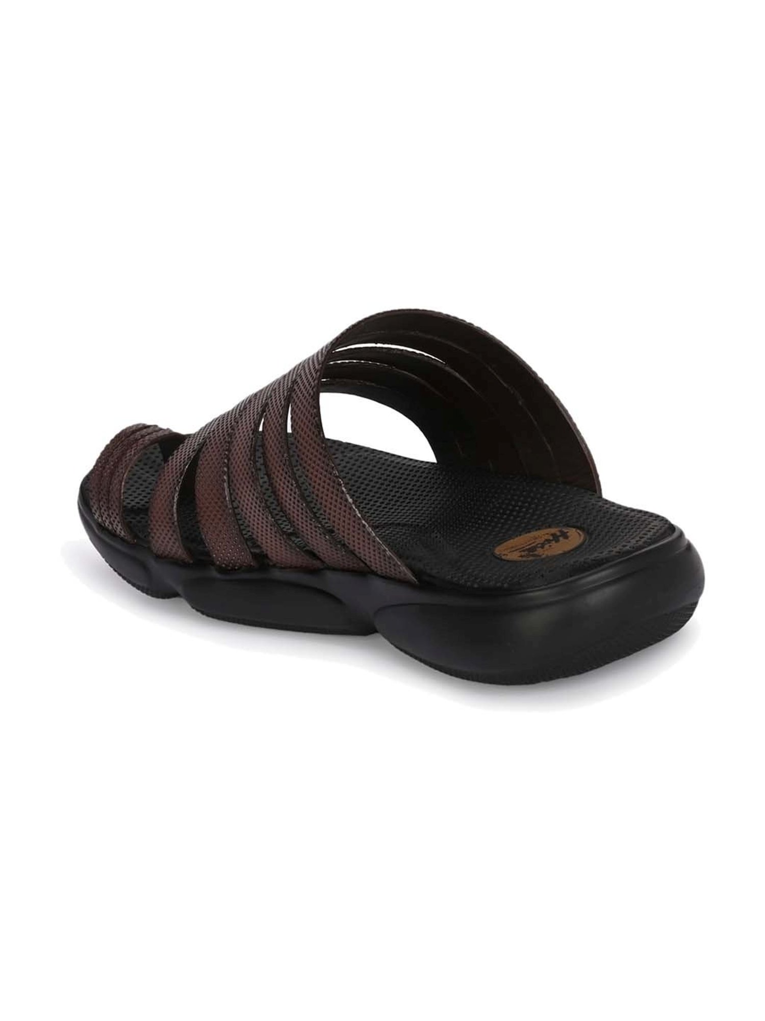 Hitz Men's Brown Toe Ring Sandals