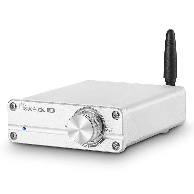G5 100W Bluetooth 50 2 Channel Amplifier Mini Digital Class D Stereo Audio Power Amp Wireless Receiver Silver