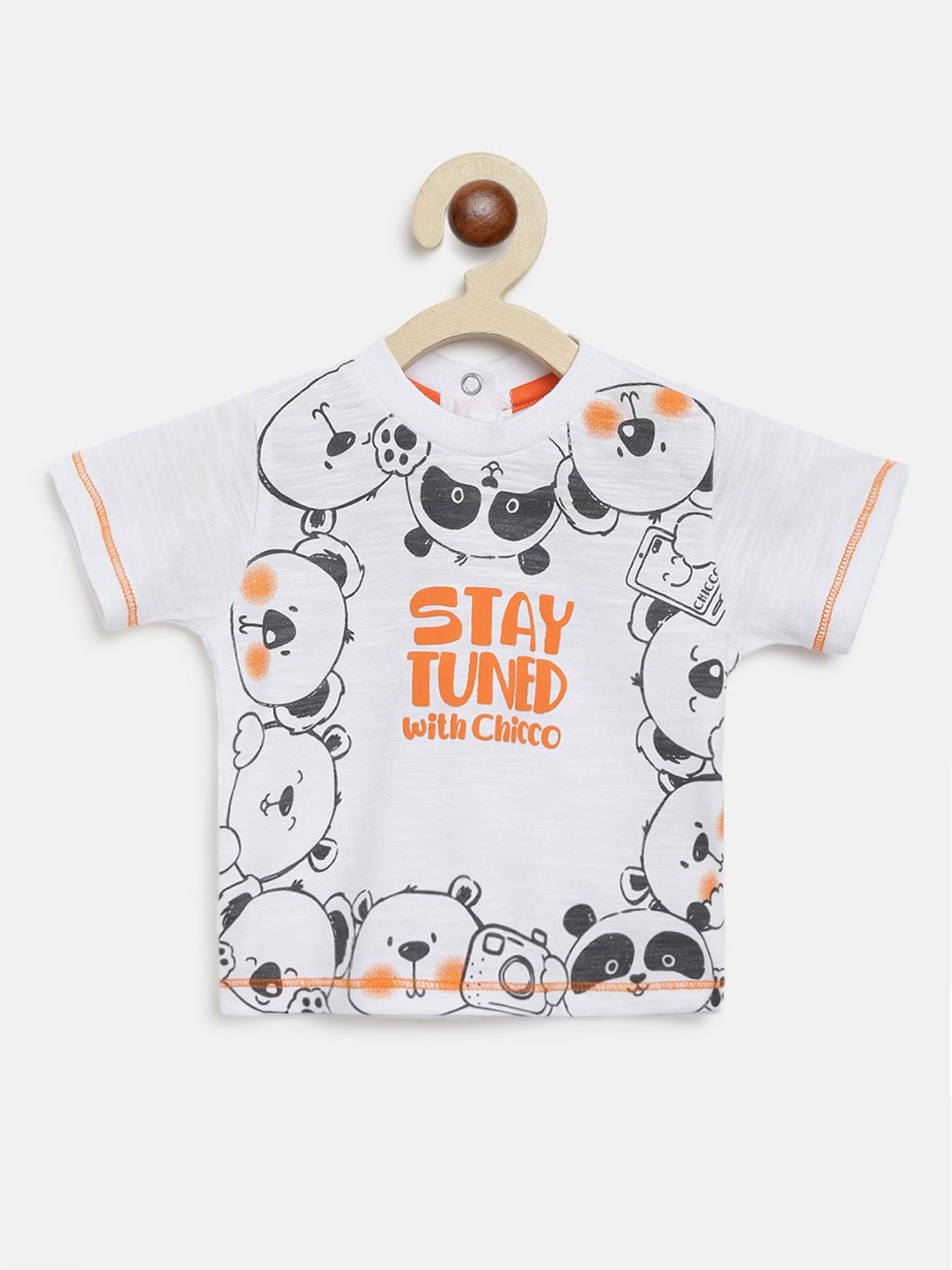 Chicco Kids White Printed T-Shirt