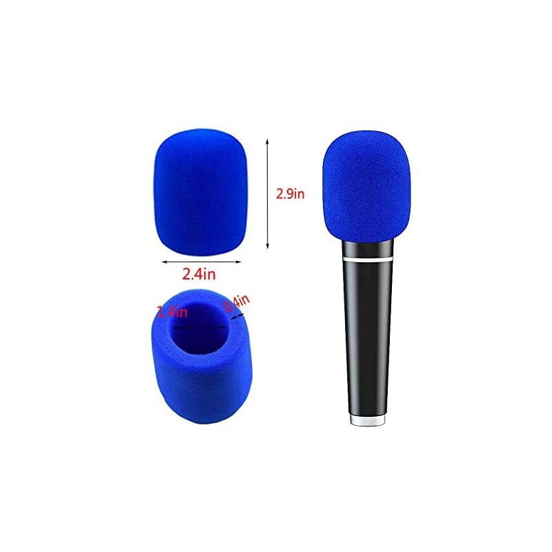 20 Pcs Colorful Foam Microphone Cover Top Grade Thick Handheld Stage Mic Windscreen 10 Color