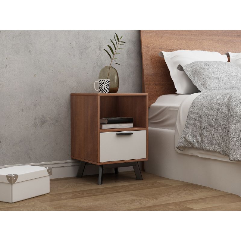 Aspen 1 Drawer Nightstand Vintage Reddish/Brown - Loft 607