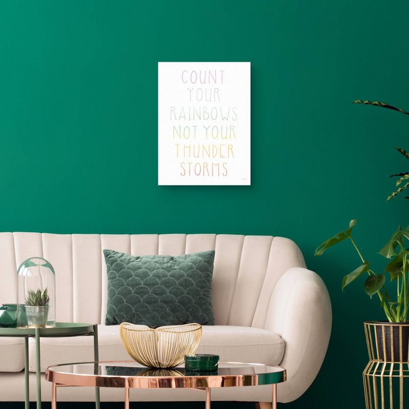 Let's Chase Rainbows VII Wrapped Unframed Canvas Art Print - Masterpiece Art Gallery