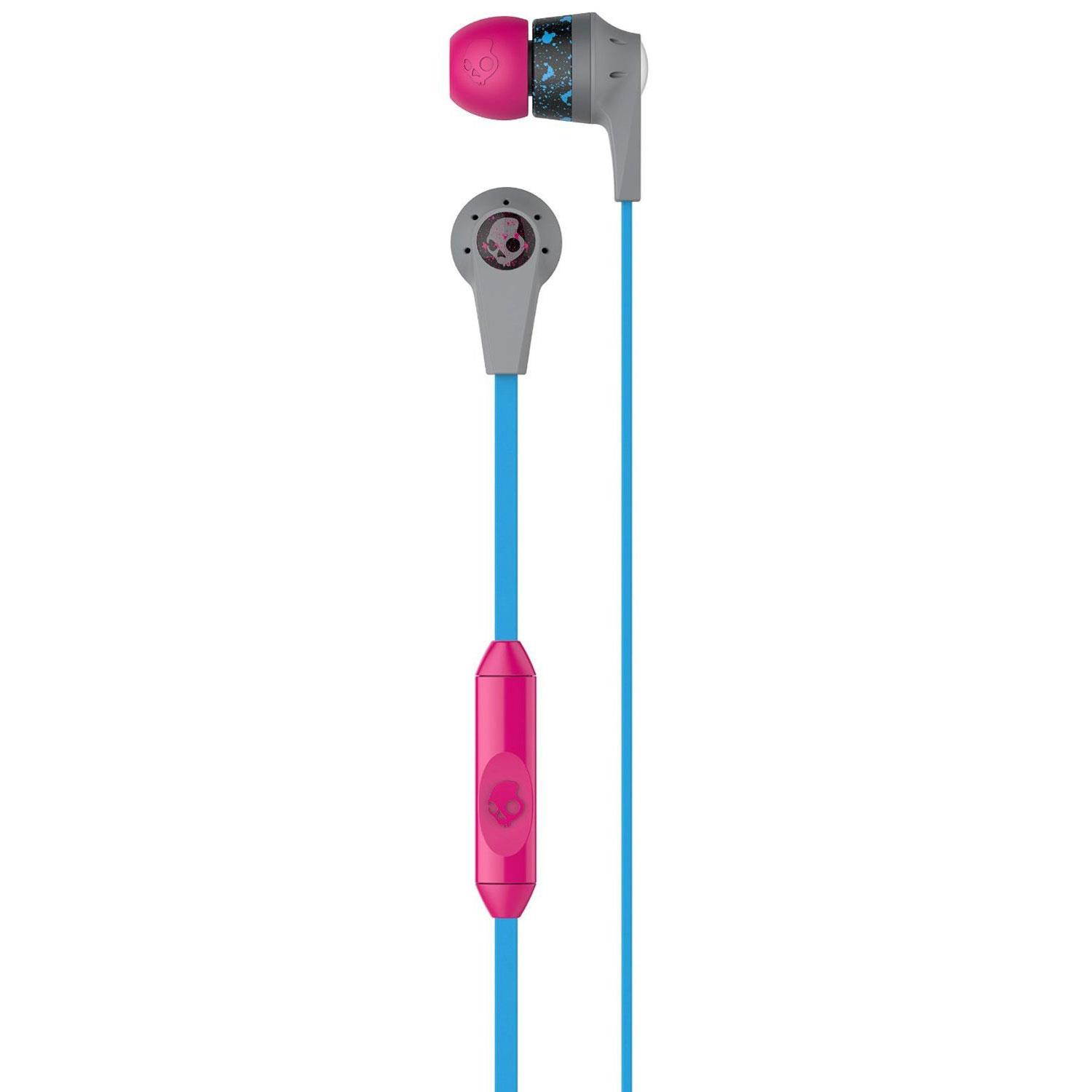 Skullcandy | Ink'd 2.0 Micd Gray/Cyan/Gray | In-ear Headphones with In-line Mic (S2IKGY-383)
