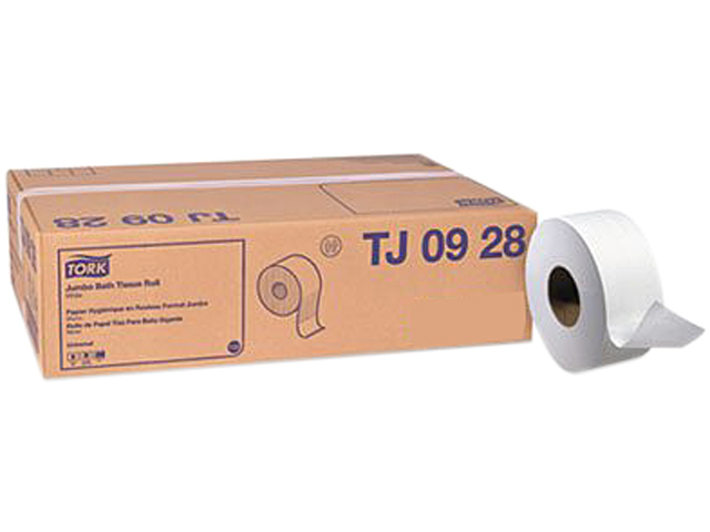 Tork TJ0928 Universal Jumbo Bath Tissue Roll, 2-Ply