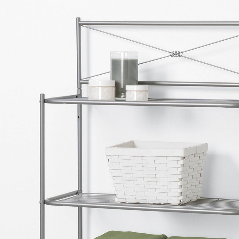 Spacesaver Over the Toilet Etagere Brushed Nickel - Zenna Home