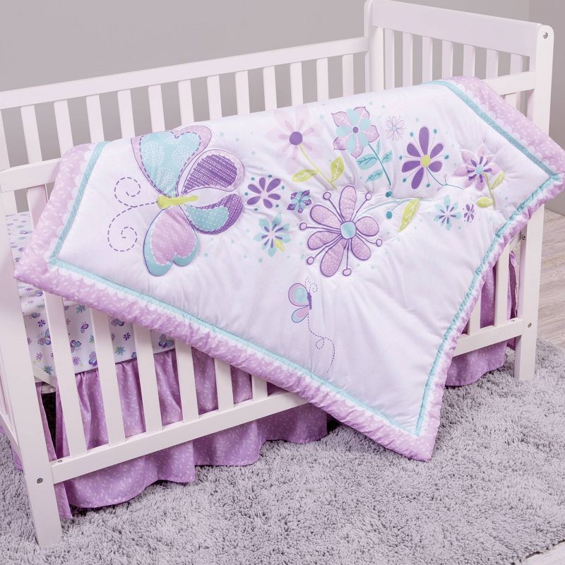 Sammy and Lou Butterfly Meadow Crib Bedding Set - 4pc
