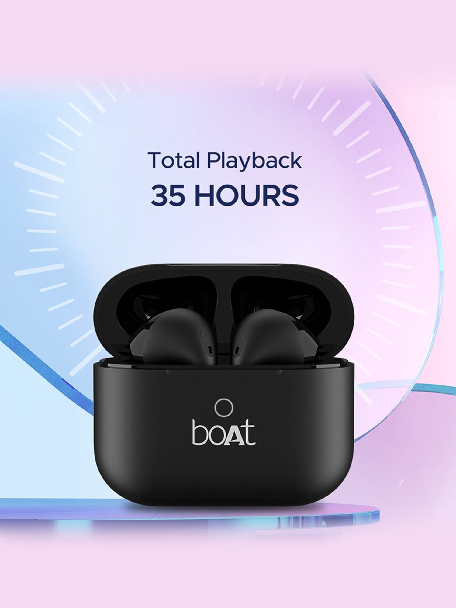 Boat Airdopes Alpha True Wireless Earbuds with 35Hrs Playback & 13mm Drivers (Black)