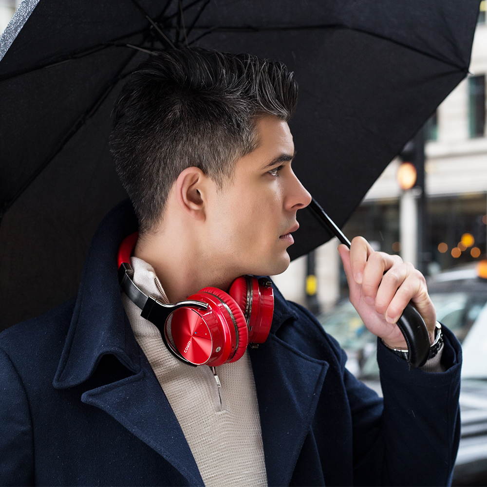 COWIN E7 Pro Active Noise Cancelling Wireless Bluetooth Headphones with Microphone; Hi-Fi Deep Bass, Over Ear, 30H Playtime, for Travel, Work, TV, Computer, Phone - Black