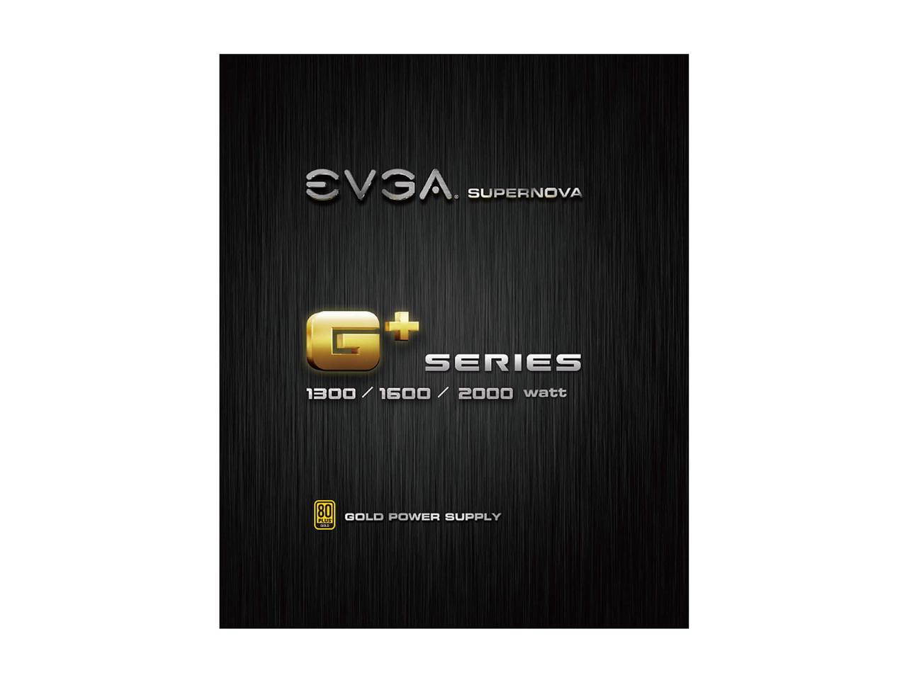 (openbox)EVGA SuperNOVA 1600 G+, 80+ GOLD 1600W, Fully Modular, 10 Year Warranty, Includes FREE Power On Self Tester, Power Supply