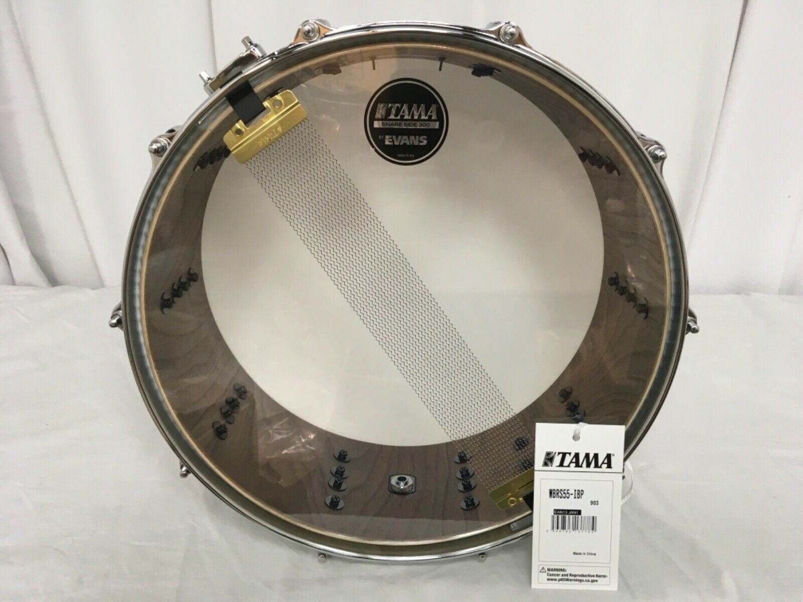 Tama Starclassic Walnut/Birch 14" Dia. X 5.5" Deep Snare Drum/Ice Blue Pearl