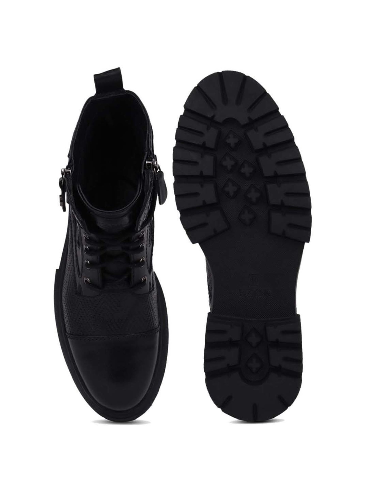 EZOK Men's Black Derby Boots