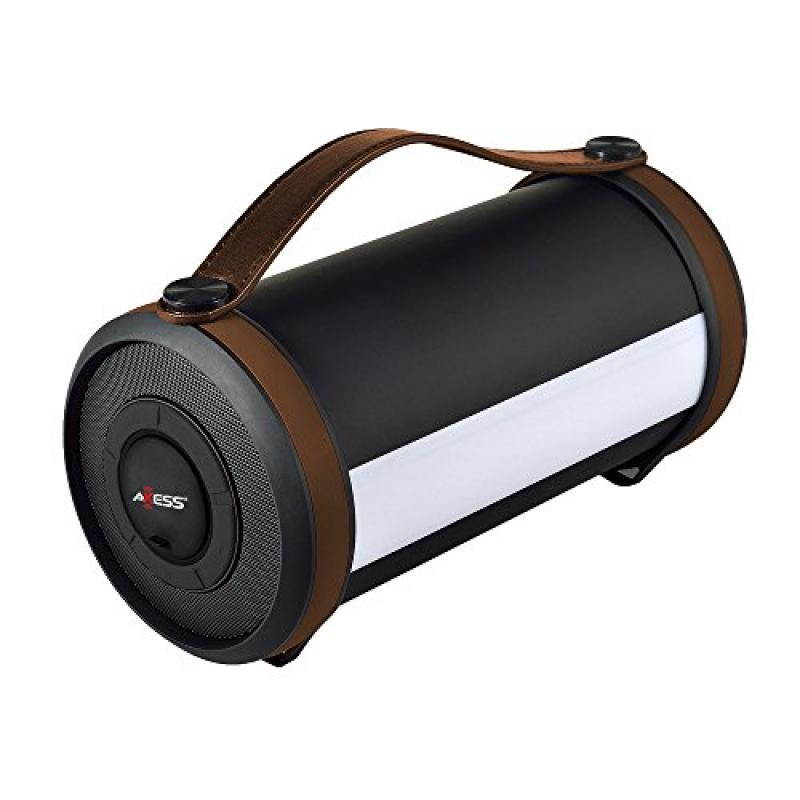 Axess Multimedia Bluetooth Speaker-Brown