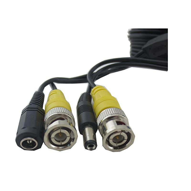 4 Pack 10ft CCTV Security Surveillance Camera Video Power Cable PreMade AllinOne BNC RCA Cable