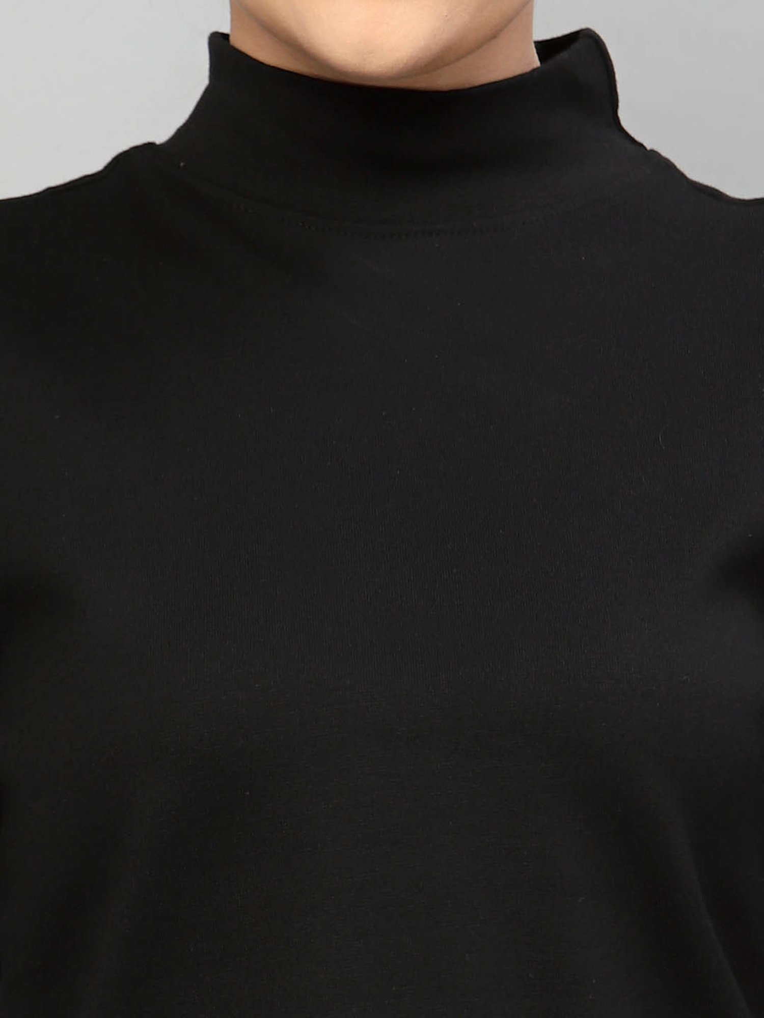 Style Quotient Black Self Design Top