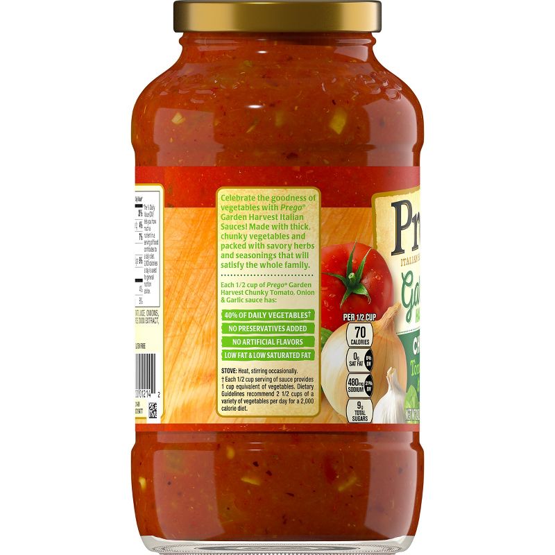 Prego Chunky Garden Tomato-Onion & Garlic Sauce 24oz