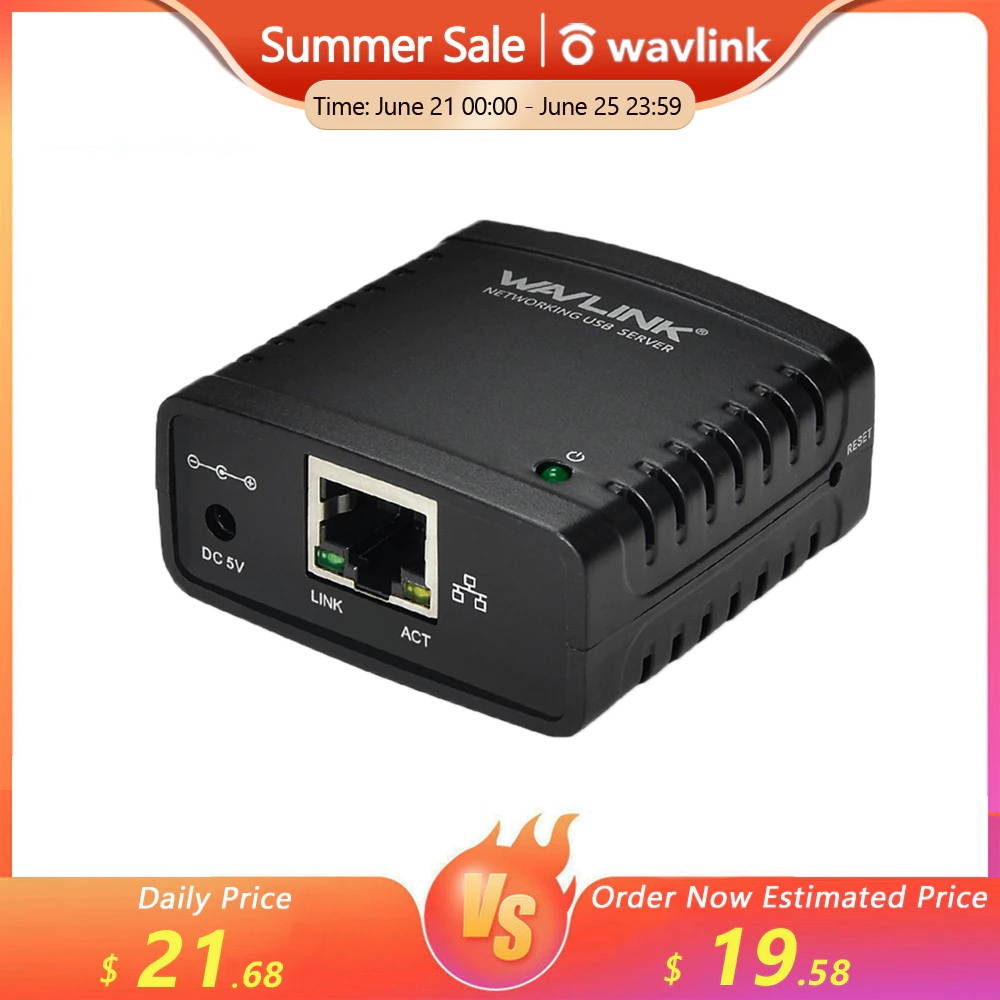 Lantronix xPrintServer XPS1002HM-01-S Print Server - Home Edition For iOS Printing At Home