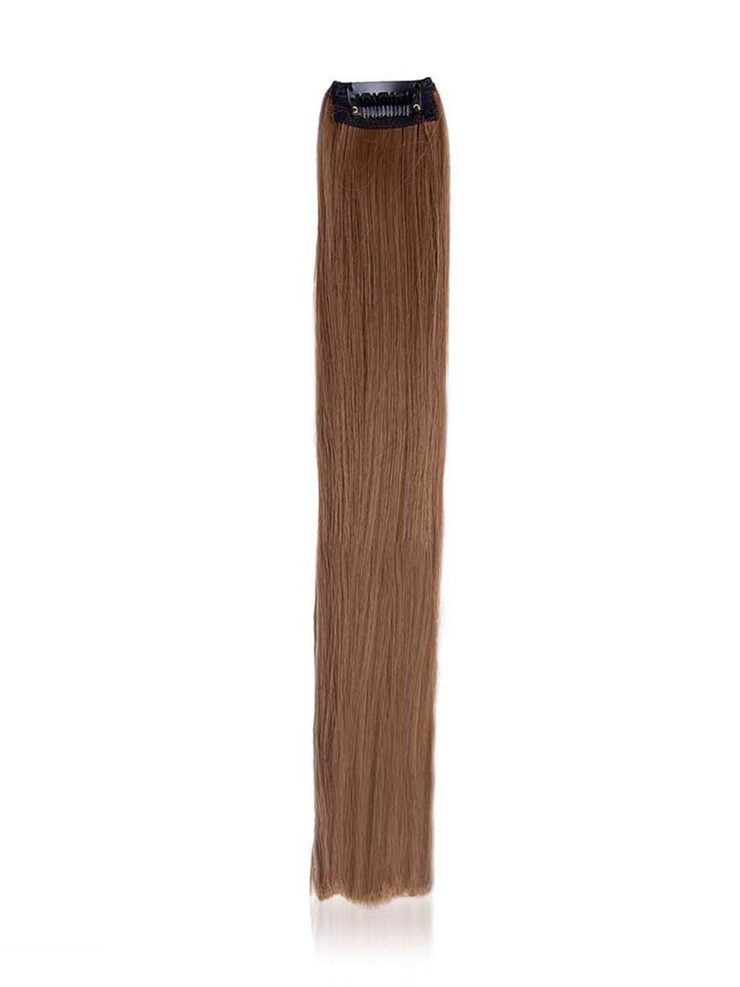 Streak Street Traditional Brown Straight Clip-On Strands