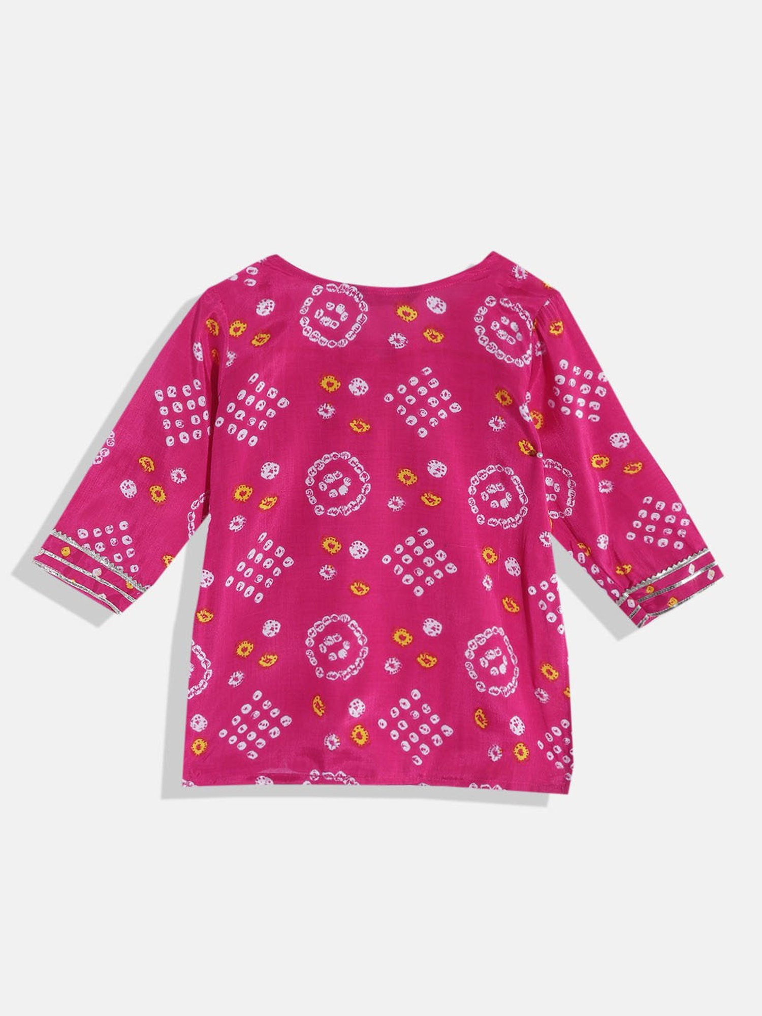 READIPRINT FASHIONS Kids Pink Printed Kurta With Sharara