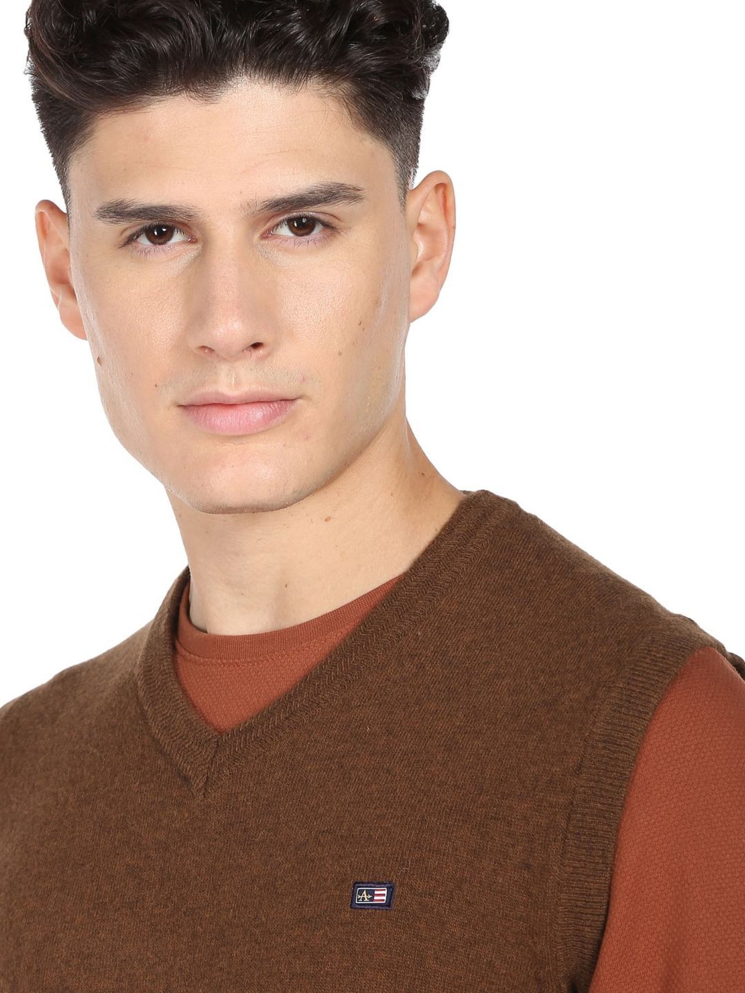 Arrow Sport Brown Regular Fit Sweater