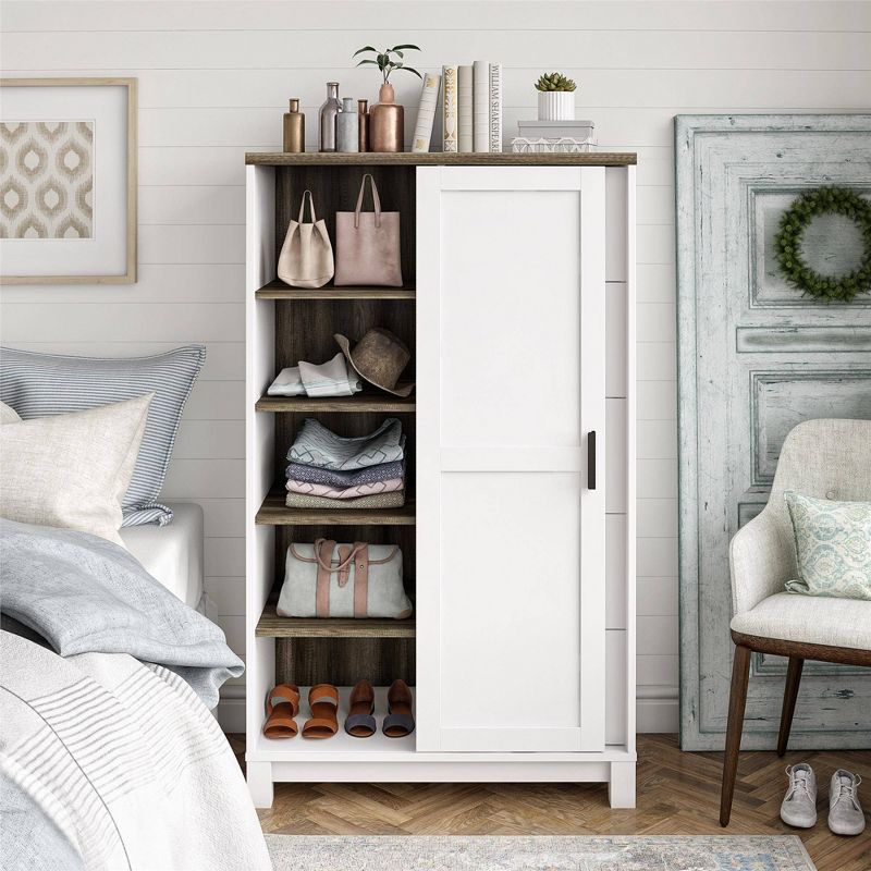 Set of 2 Mulberry Open 2 Sectional Closet Blue - Manhattan Comfort