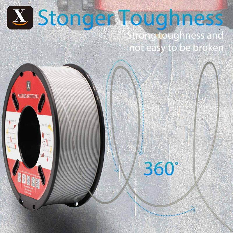 XTZL3D| PLA Material Printing Filament for 3D Printer, Gray,1kg, 1.75mm