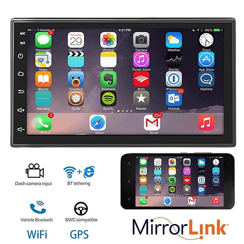 Android 81 Double Din Car Stereo Navigation Bluetooth Touch Screen Car Multimedia Radio Support NetflixMirror Link Play