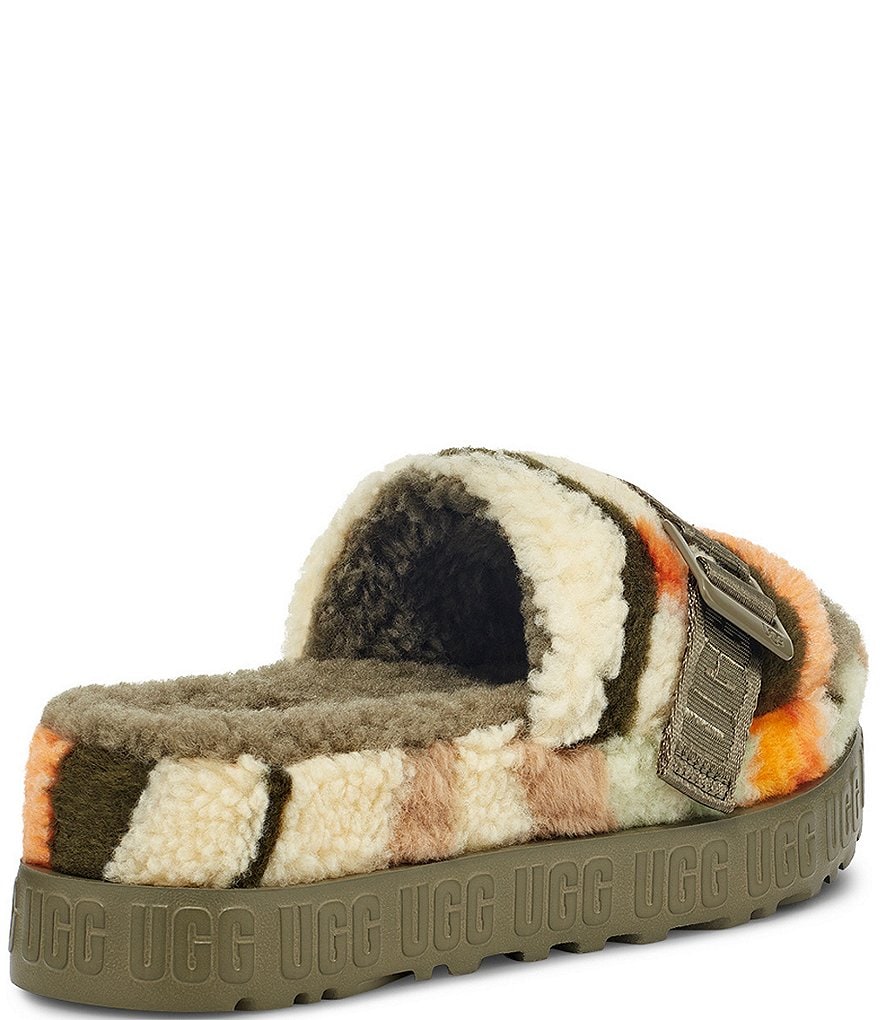 UGG&reg; Fluffita Cali Collage Buckle Faux Shearling Slides
