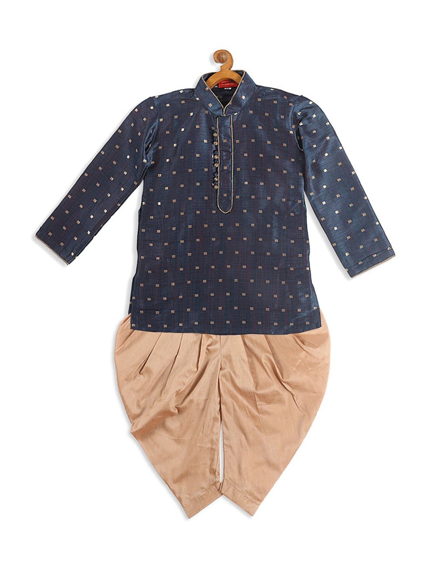 VASTRAMAY SISHU Persian Blue & Gold Printed Kurta Set