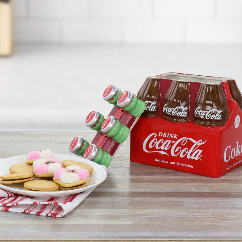 Coca-Cola Six Pack Durastone Snack Jar with Lid