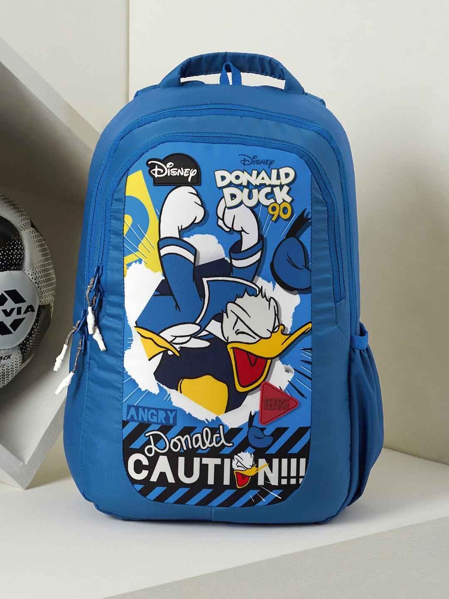 Wiki Back to School Champ 2 Blue Polyester Printed Backpack - 16 Ltrs