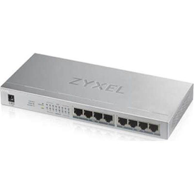 ZYXEL 8-Port GbE Unmanaged PoE Switch - 8 Ports - Manageable - 2 Layer Supported - Twisted Pair - -