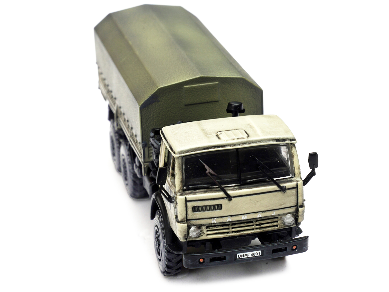 Kamaz 4310 Transport Truck Beige (Weathered) "United Nations" 1/72 Diecast Model by Legion