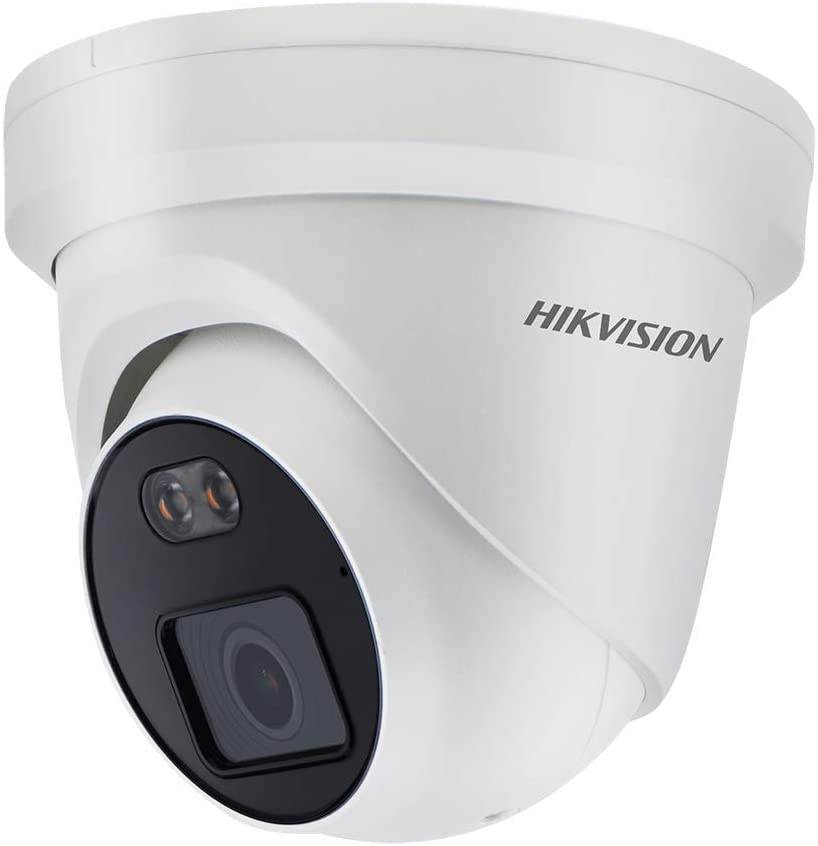 Hikvision 4MP Full Time Color Night Vision POE IP Camera, DS-2CD2347G1-LU 2.8mm Lens, Built-in MIC, 2688&times;1520@30fps, ColorVu Outdoor Turret Network Camera with MicroSD Recording, IP67, H.265+, ONVIF