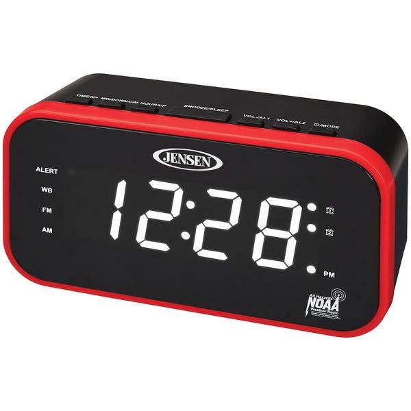 Jensen JEP-150 Am/Fm Weather Band Clock Radio With Weather Alert