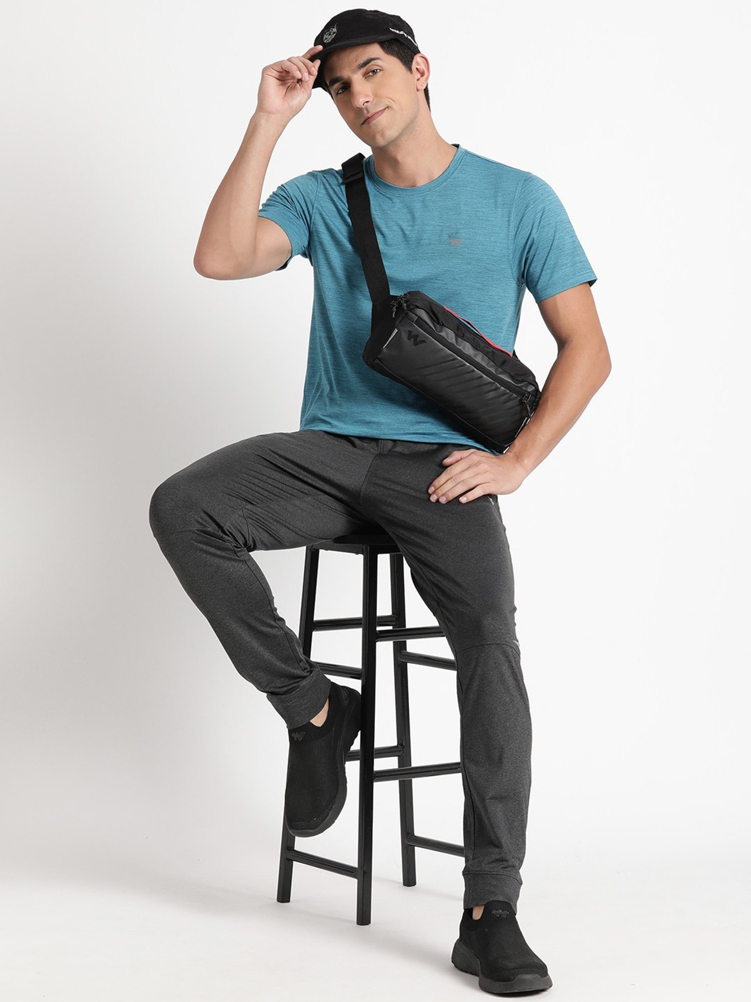 Wildcraft Grey Regular Fit Trackpants